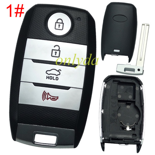 For Kia remote key shell with badeg place, pls choose the button