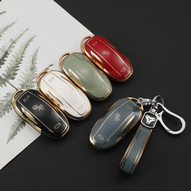 Tesla TPU protective key case,please choose the color.