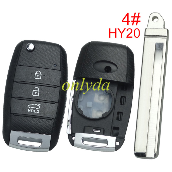 For KIA 3 button remote key blank please choose which key blade in your need.