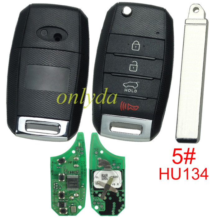 Original Hyundai 3+1 button remote key with 434mhz MP14P-22 95430D9000 J092B