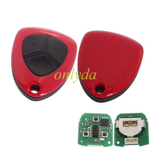 KEYDIY universal remote for Ferrari style 3 button remote key,No blade hole