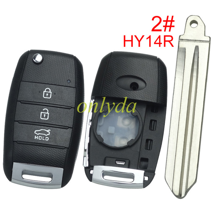 For KIA 3 button remote key blank please choose which key blade in your need.