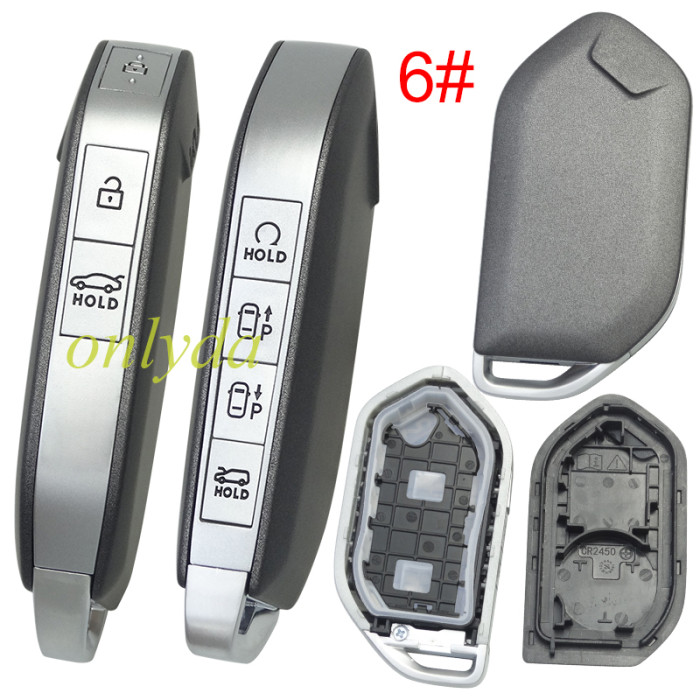 For Kia  remote key shell black color without badge ， pls choose button