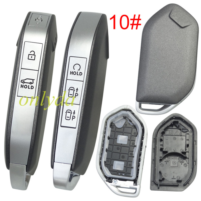 For Kia  remote key shell black color without badge ， pls choose button