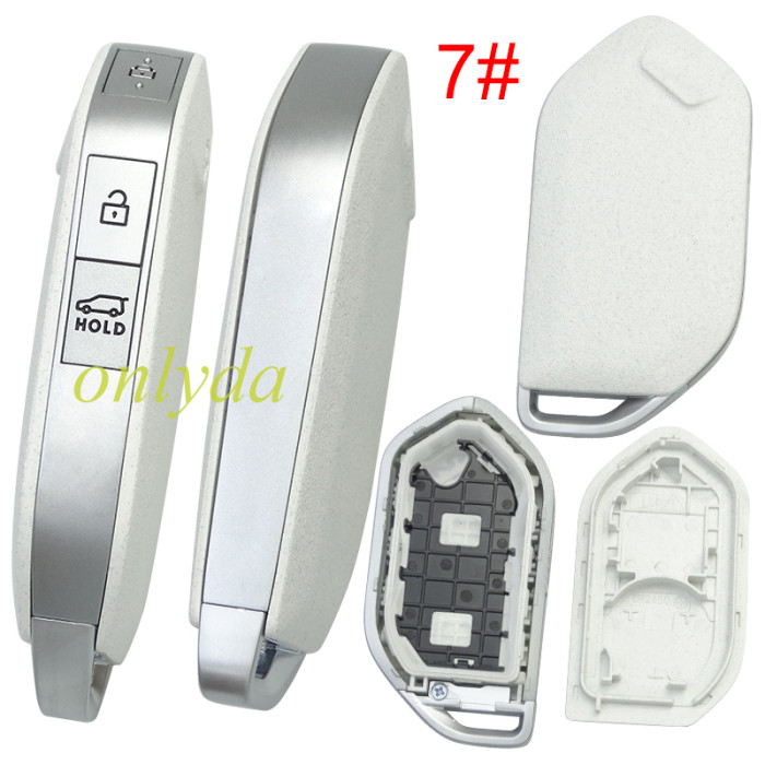 For Kia  remote key shell White color without badge ， pls choose button