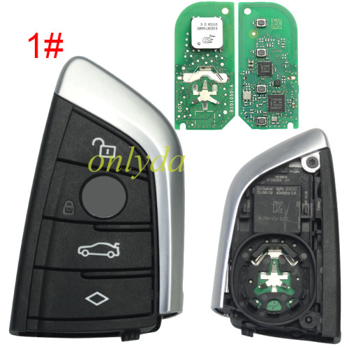 For Korean market, OEM BMW Remote Suitable for BMW G Classis smart remote control key 433.92mhz, 4/3+1 button key FCC ID: N5F-ID21A IC 3248A-ID21A 434MHZ 49 Chip, 99% new (tiny scratches),, pls choose button