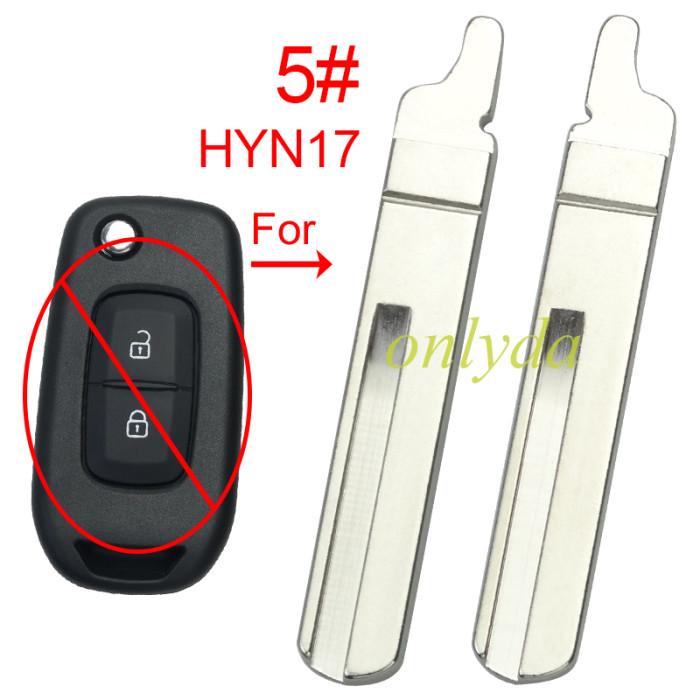 Blade for Renault-B33 remote key shell, pls choose the blade type