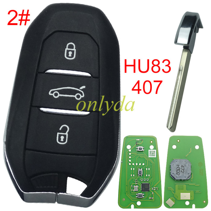 [Europe Warehouse] free shipping 5pcs/lot Xhorse XZPG00EN smart remote key for Peugeot & Citroen & DS models