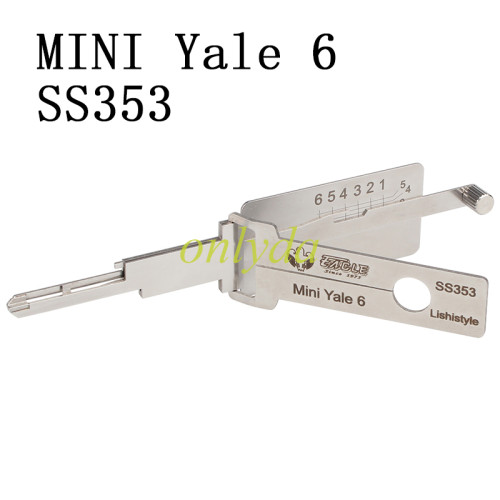 MINI Yale 6 SS353 2 in 1 decode and lockpick for Civil lock