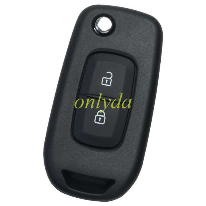 Renault 2 button flip remote key blank, without logo, pls choose blade