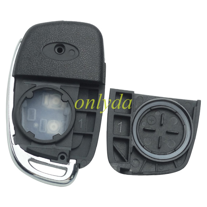 For Hyundai  remote key blank with badge， with HY22  blade,please choose the button