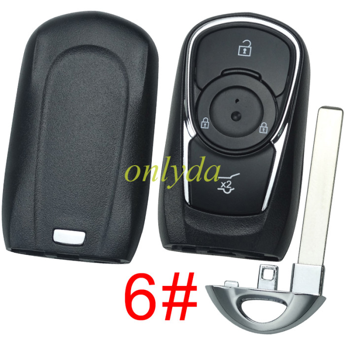 For Buick remote key shell without badge place, pls choose the button