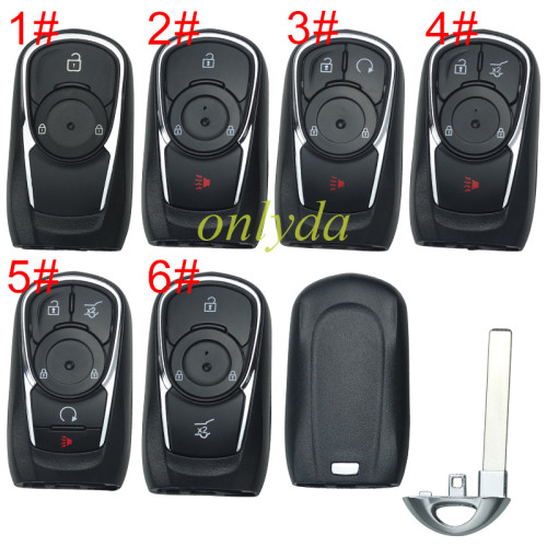 For Buick remote key shell without badge place, pls choose the button