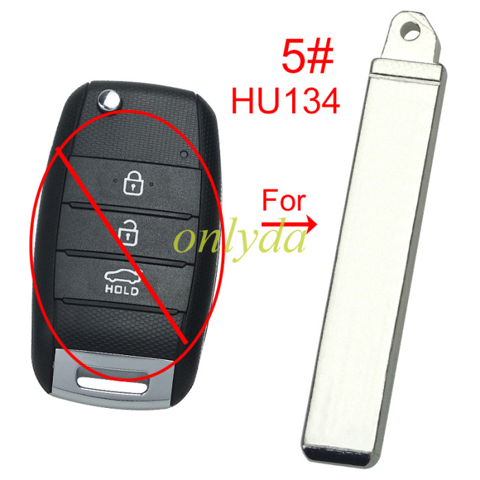 for Kia flip remote key blank blade，please choose which one you need