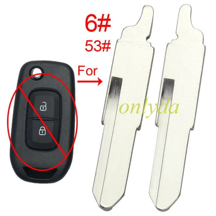 Blade for Renault-B33 remote key shell, pls choose the blade type