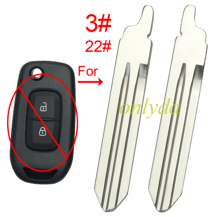 Blade for Renault-B33 remote key shell, pls choose the blade type