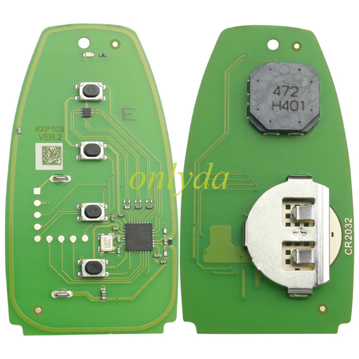 Xhorse XSFO02EN XM38 Series 4-Button For  Ford Style Universal Smart Key