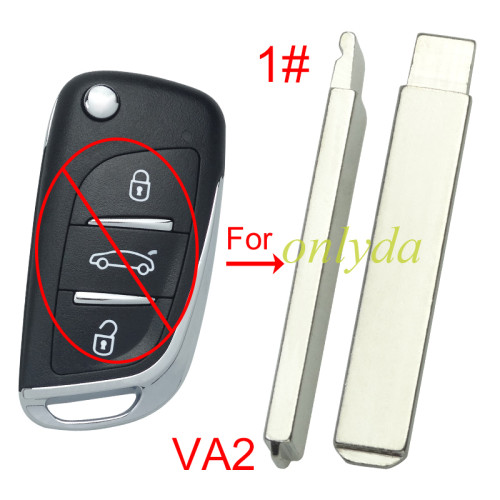 key blade for Peugeot modified key shell  HU83/VA2, pls choose type