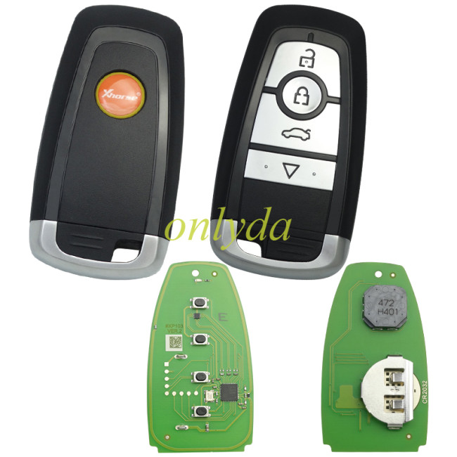 Xhorse XSFO02EN XM38 Series 4-Button For Ford Style Universal Smart Key