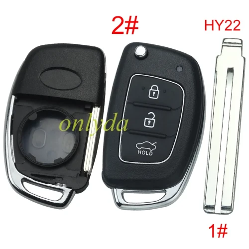 hyundai 3 button remote key blank,please choose the blade