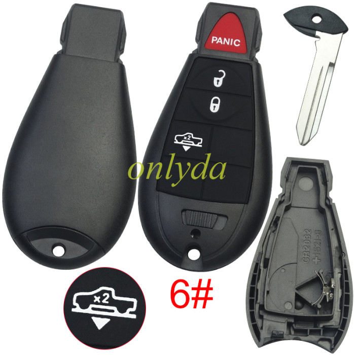 For Chrysler remote key shell with battery holder，pls choose the model