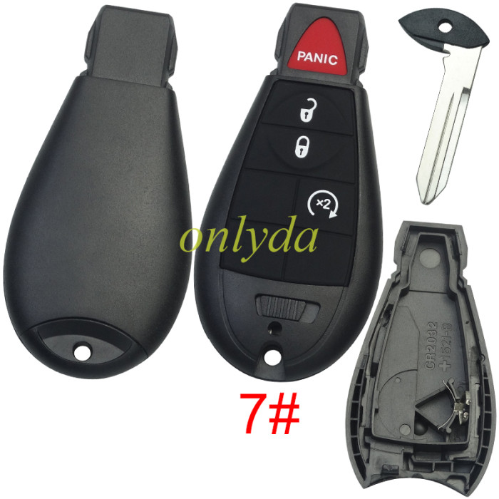For Chrysler remote key shell with battery holder，pls choose the model
