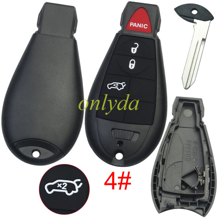 For Chrysler remote key shell with battery holder，pls choose the model