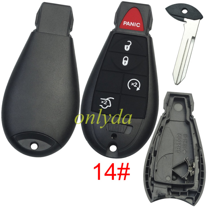 For Chrysler remote key shell with battery holder，pls choose the model