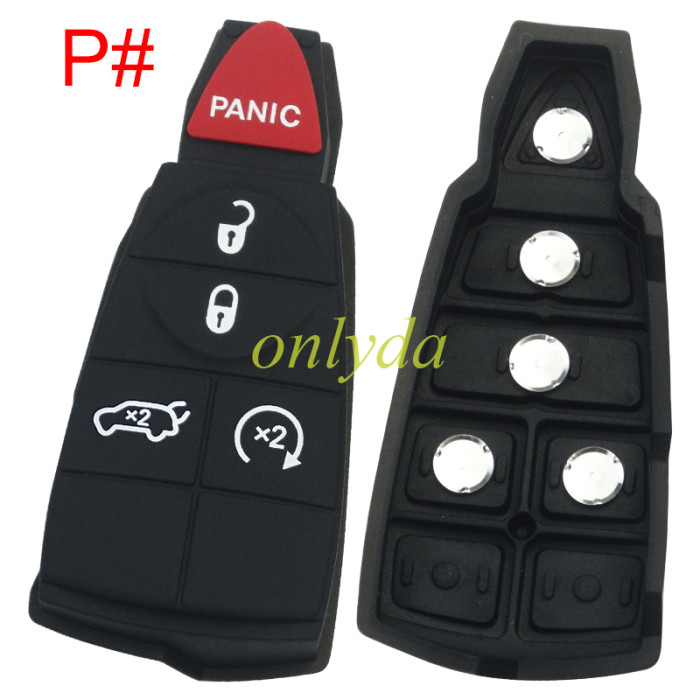 key  pad For Chrysler remote key shell , pls choose the model