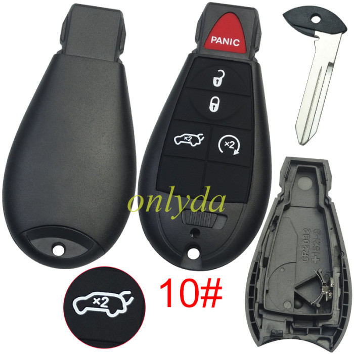 For Chrysler remote key shell with battery holder，pls choose the model