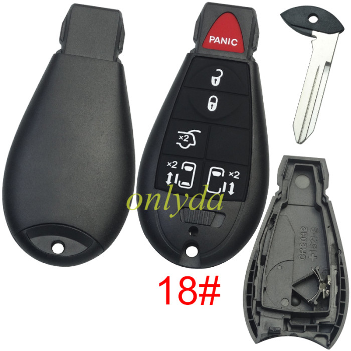 For Chrysler remote key shell with battery holder，pls choose the model