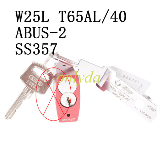 W25L T65AL/40 ABUS-2 SS352 in 1 decode and lockpick for Civil lock