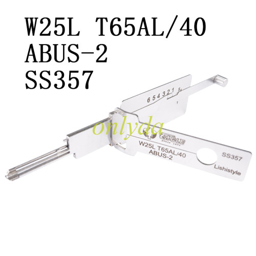 W25L T65AL/40 ABUS-2 SS352 in 1 decode and lockpick for Civil lock