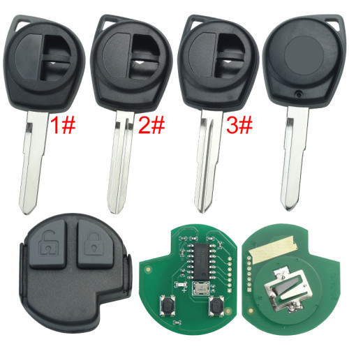 For SUZUKI SWIFT 2 Button remote key with 315mhz/ 433mhz with 7936 chip(FSK model)