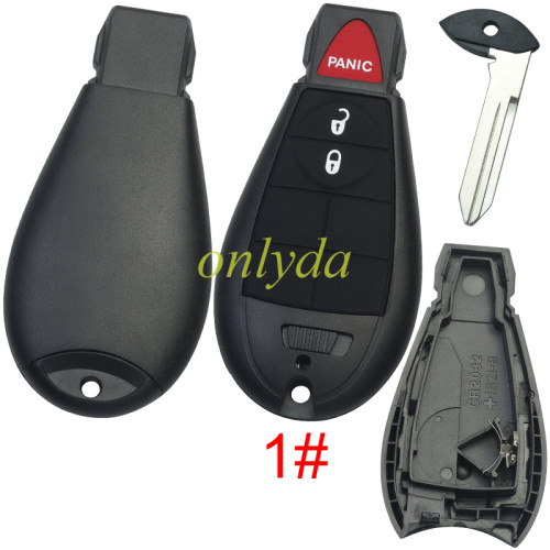 For Chrysler remote key shell with battery holder，pls choose the model