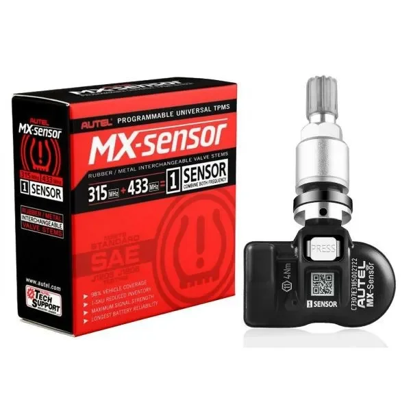 Autel MX-Sensor 315MHz+433MHz 2 in 1 Universal Programmable TPMS Sensor OE Level Tire Pressure Monitoring System