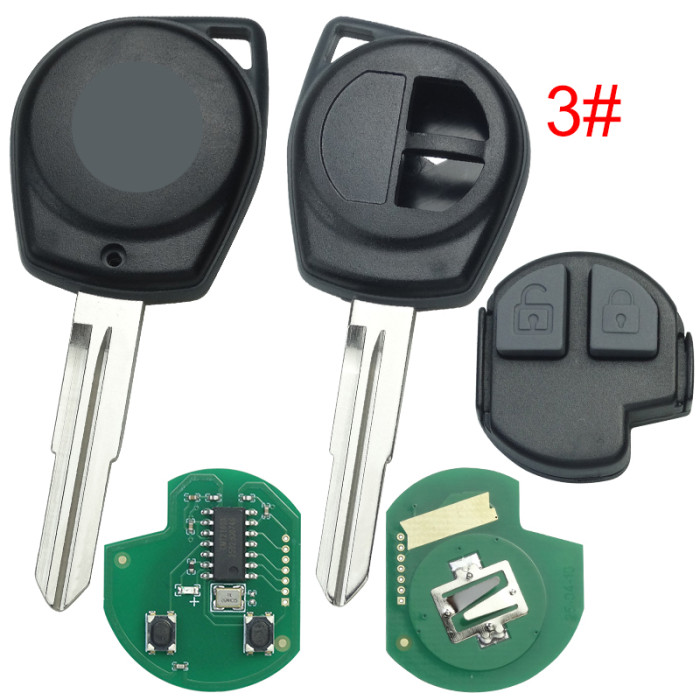 For SUZUKI SWIFT 2 Button remote key with 315mhz/ 433mhz with 7936 chip(FSK model)