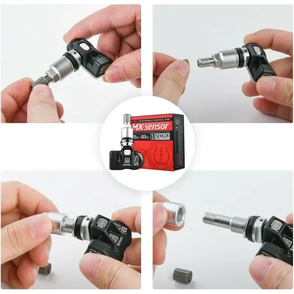 Autel MX-Sensor 315MHz+433MHz 2 in 1 Universal Programmable TPMS Sensor OE Level Tire Pressure Monitoring System