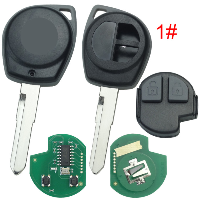 For SUZUKI SWIFT 2 Button remote key with 315mhz/ 433mhz with 7936 chip(FSK model)