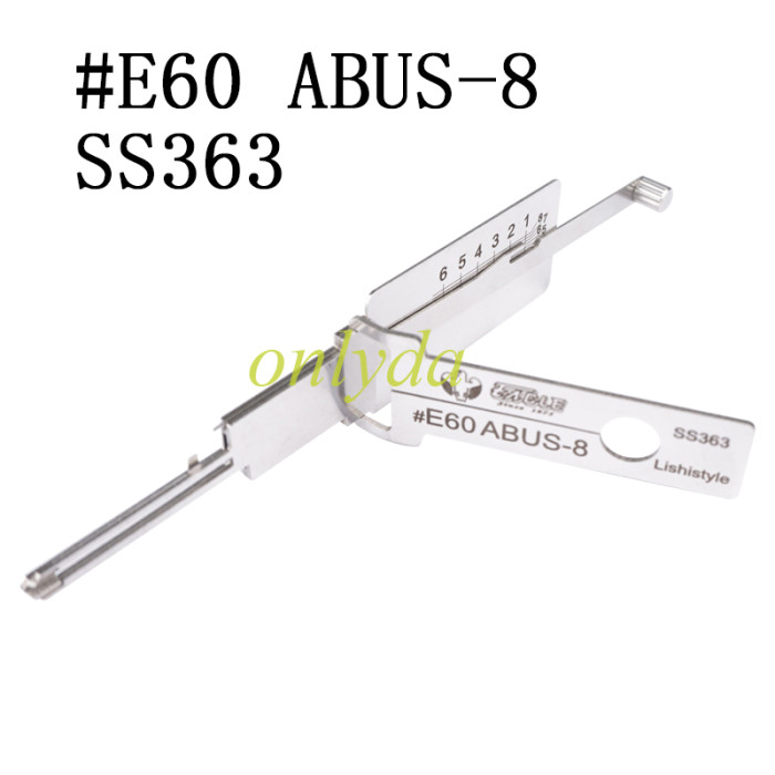#E60 ABUS-8 SS363 2 in 1 decode and lockpick for Civil lock