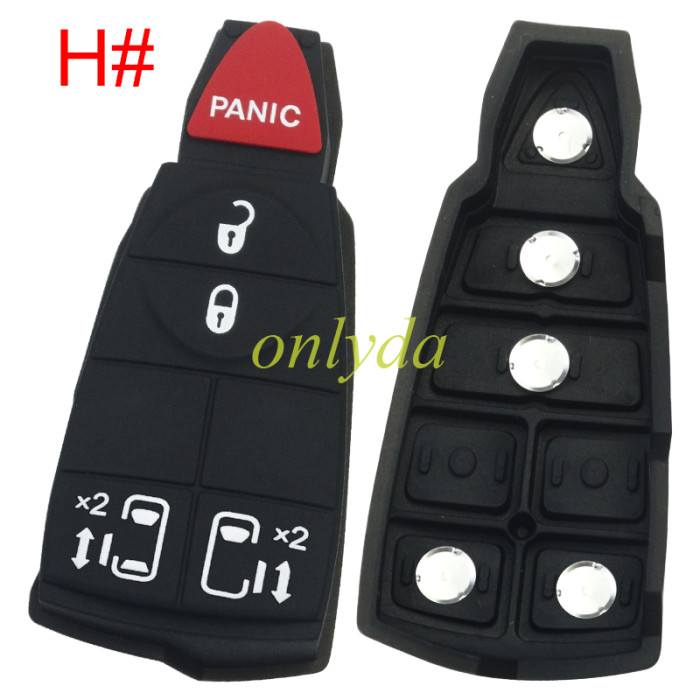 key  pad For Chrysler remote key shell , pls choose the model