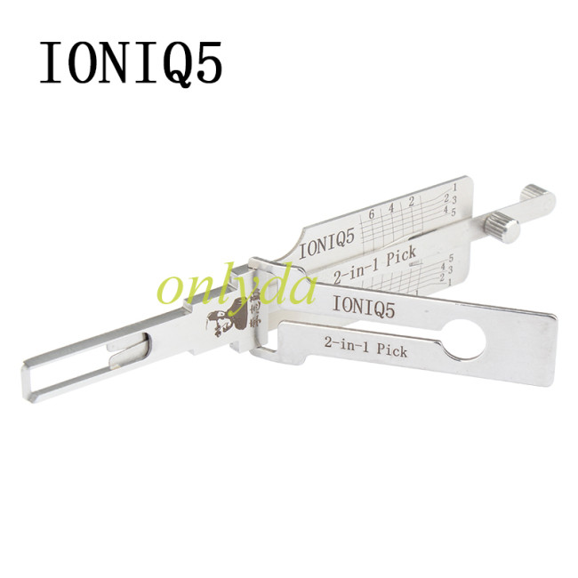 Lishi IONIQ5 For Hyundai Ioniq Tucson KK12 2-in-1 Pick Decoder Works on the following models: Hyundai Ioniq (2021-2023) Hyundai Tucson (2020-2023)