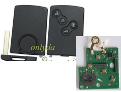 For Renault Clio IV 4 button Keyless Remote key used for after 2013 year car . Chip  PCF7953 / HITAG AES / 4A CHIP  use AVDI To program （pay attattion, it is 2013 year new car remote) 433.92MHz FSK P/N: 285974100R