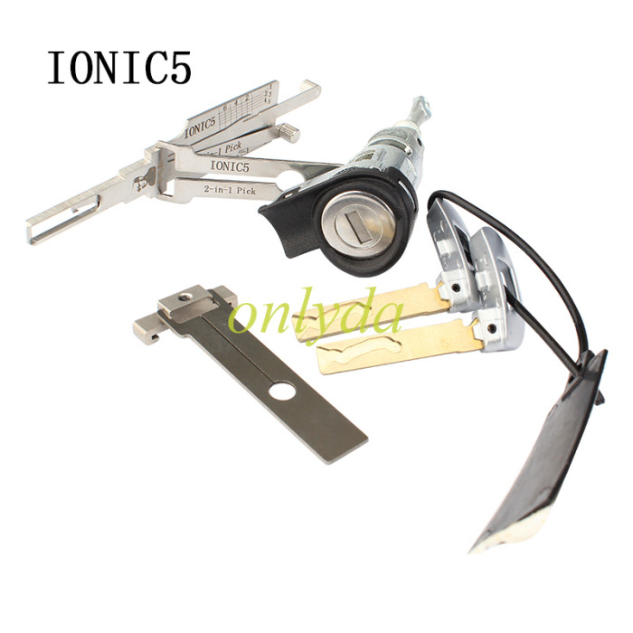 Lishi IONIQ5 For Hyundai Ioniq Tucson KK12 2-in-1 Pick Decoder Works on the following models: Hyundai Ioniq (2021-2023) Hyundai Tucson (2020-2023)