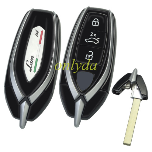 Aftermarket for Lamborghini  3 button remote key blank with Badge