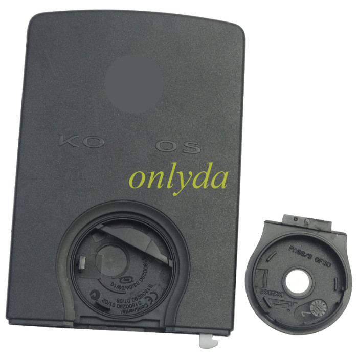 Original Koleos  4 button remote key blank with Badge