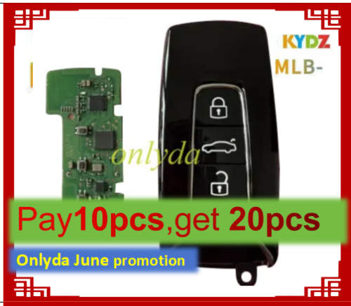 KYDZ  MLB KEY for VW   3 button remote  key with 434mhz  for 2019+ VW Touarge  5M chip 
