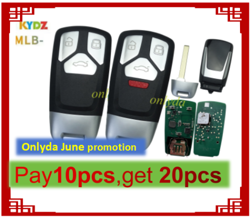 KYDZ  MLB key for Audi Keyless remote key with 433.92mhz