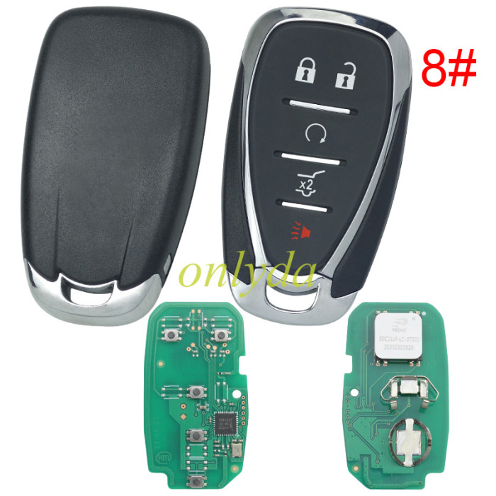 For 4+1 button remote key with HITAG2 46 chip-315mhz/434mhz  FCCID:HYQ4AA ,pls choose frequency and button