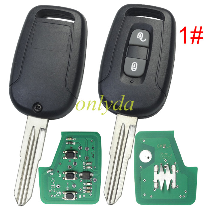 For Chevrolet 2/3  button remote key with 434mhz. pls choose button